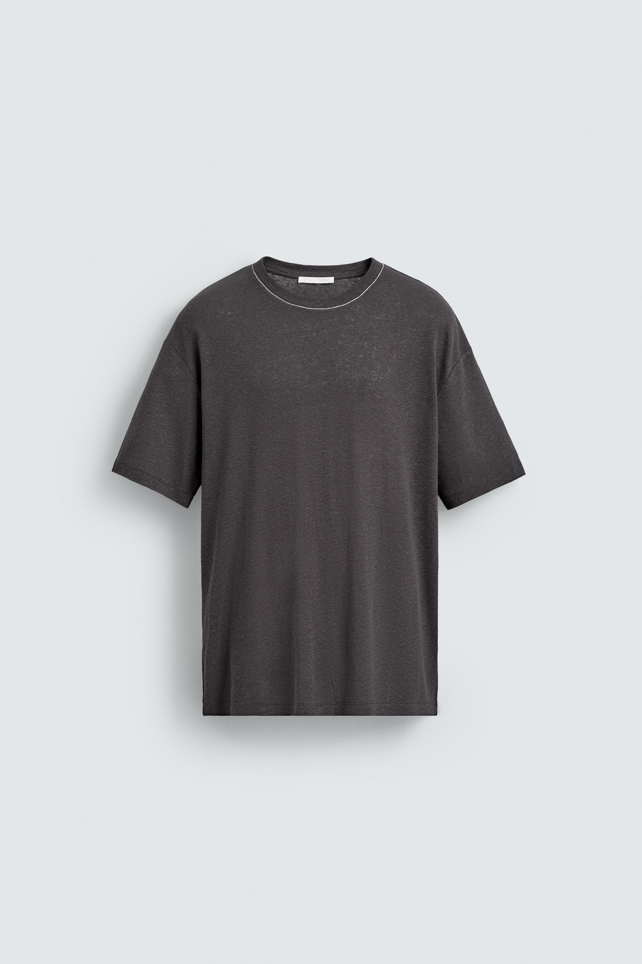 T-SHIRT LIN ET VISCOSE